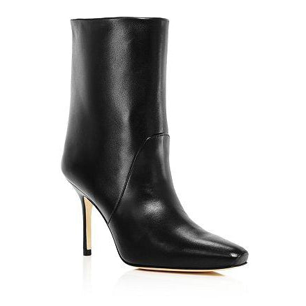 Genna Buckled Leather Ankle Boots
