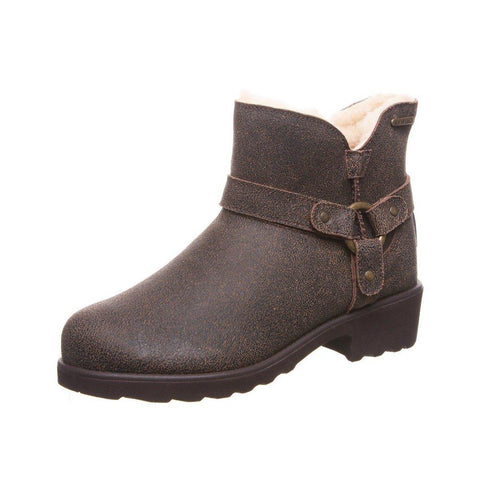 Emma Short Charcoal Suede Boots