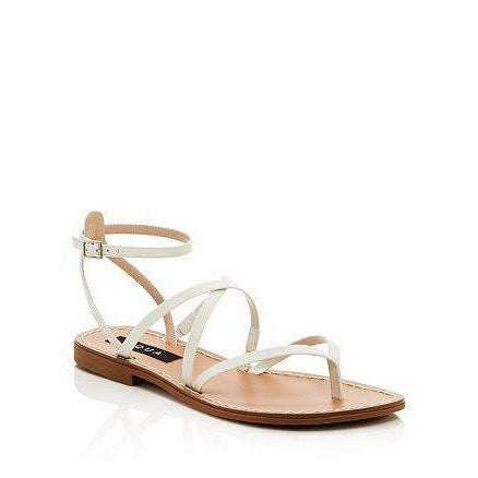 Clear Silver PVC Strappy Heeled Double Cross Sandals
