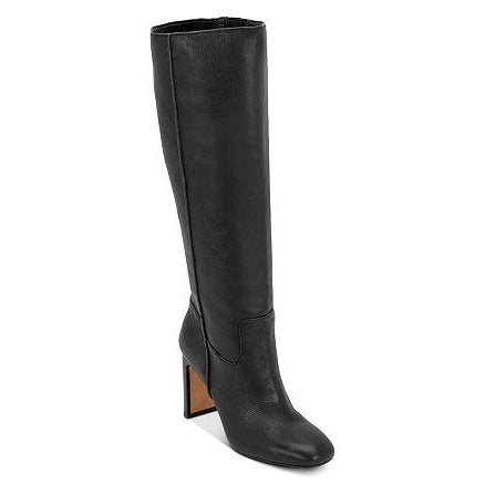 Women’s Black Leather Davey Knee High Boots