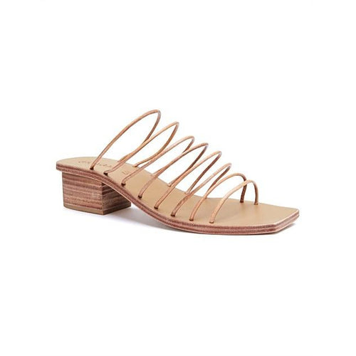 Ines Strappy Square-Toe Sandals