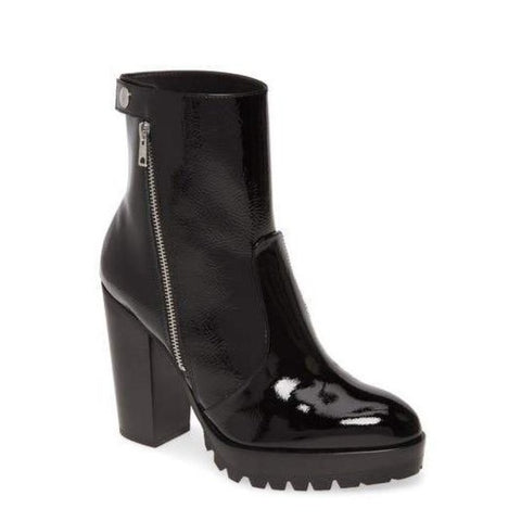 Vala Embossed-Leather Slide Sandals