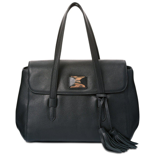 DKNY Alix Medium Flap Satchel-Handbags & Accessories-DKNY-ShoeShock