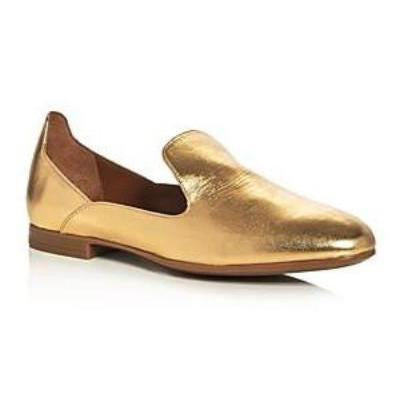 Emmaline Gold Metallic Leather Weatherproof Loafers-Shoes-Aquatalia-6.5-ShoeShock
