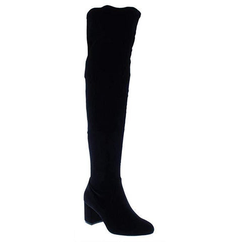 Tabithaa Leather Ruched Knee-High Boots