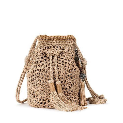 Sayulita Crochet Drawstring Bucket